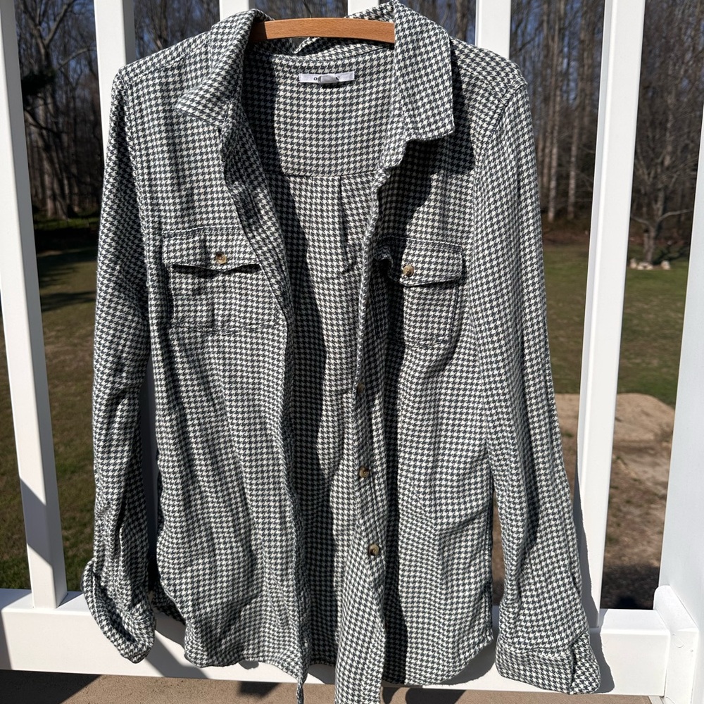 O'Neill Houndstooth Shirt Jacket - Black & White
